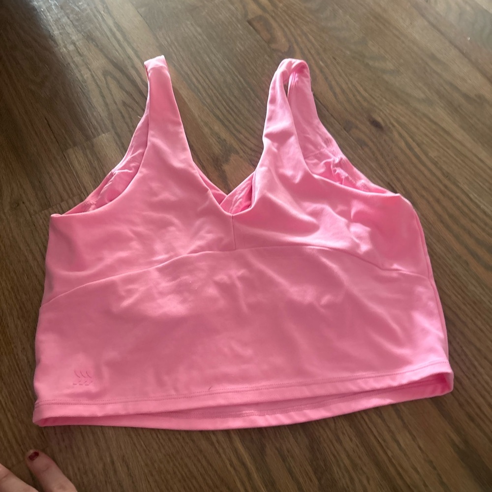 Pink Sports Bra and leggings
